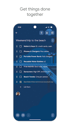 Google Keep - Ескертпелер мен тізімдер